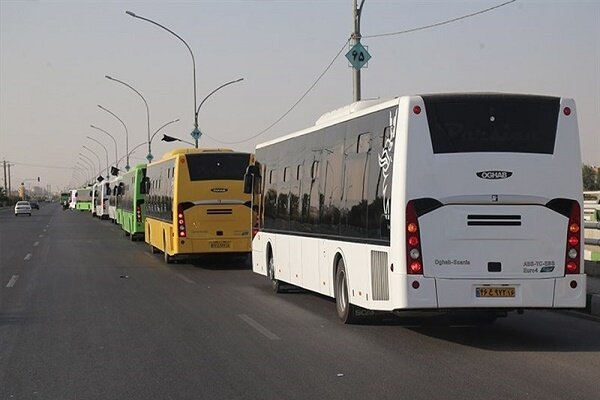 آمادگی ناوگان عمومی گیلان برای بازگشت زوار با اعزام ۴۰ دستگاه اتوبوس