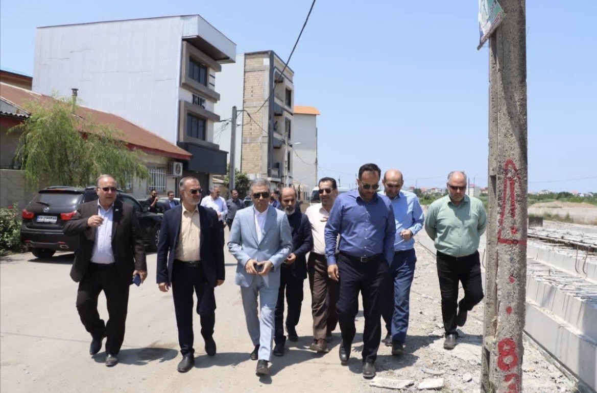 بازدید رئیس،اعضای شورا و شهردار رشت از تقاطع همسطح عرفان