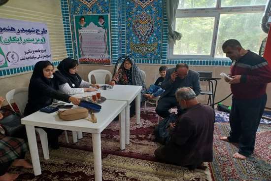 برگزاری ویزیت رایگان در روستای نصیرمحله شهرستان شفت 